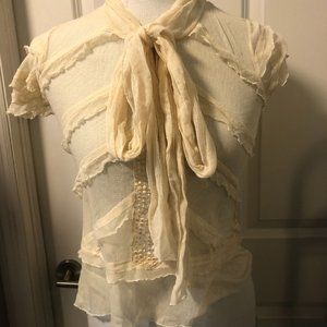 Lace Pussybow Shirt